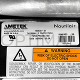 150532-51 Ametek Nautilair Brushless Blower 12.3" 120VAC 800CFM 21.7 in.H2O PWM Open Loop