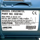 Ametek ROTRON Regenerative Blower EN523M72L 038184 230/460 VAC 3 HP 3 Phase