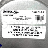 150232-06 Ametek Nautilair Brushless Blower 8.9" 120VAC 545.19CFM 11.44 in.H2O Electrical closed loop_Optimal Distribution