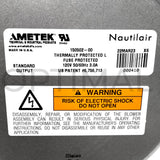 150502-00 Ametek Nautilair Brushless Blower 7.6" 120VAC 159 CFM 21 in.H2O Mech CL