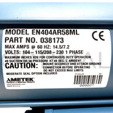 Ametek ROTRON Regenerative Blower EN404AR58ML 038173 115/230 VAC 1 HP Single Phase