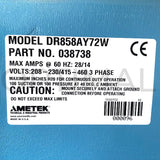 Ametek ROTRON Regenerative Blower DR858AY72W