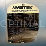 Ametek ROTRON Regenerative Blower DR757D89X 081169 230/460 VAC 5 hp Three Phase