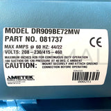 DR909BE72W 081737 ROTRON Regen Blower 230/460VAC 15.0 HP Three Phase