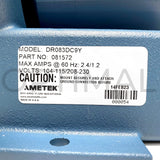 DR083DC9Y 081572 ROTRON Regen Blower 115/230VAC .12 HP One Phase