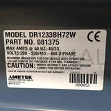 Ametek ROTRON Regenerative Blower DR1233BH72W 081375 230/460VAC 20.0 HP Three Phase