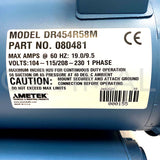 DR454R58M 080481 ROTRON Regen Blower 115/230VAC 1.5 HP One Phase