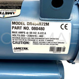 Ametek ROTRON Regenerative Blower DR454R72M 080480 230/460 VAC 1.5 hp Three Phase
