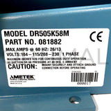 DR505K58M 081882 ROTRON Regen Blower 115/230VAC 3.0 HP One Phase