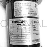 011-190-0072 Bison Gear & Engineering Ametek Gearmotor Parallel 1/20 HP 90DC 25 RPM 100** in-lbs 71.7:1 Ratio