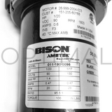 011-190-0096 Bison Gear & Engineering Ametek Gearmotor Parallel 1/20 HP 90DC 20 RPM 100** in-lbs 95.5:1 Ratio