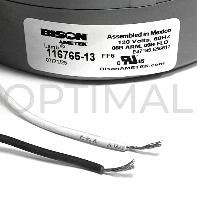 116765-13 Lamb Ametek Bison Electric Vacuum Motor 5.7