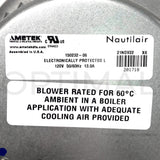 150232-56 Ametek Nautilair Brushless Blower 8.9" 120VAC 545 CFM 11 in.H2O