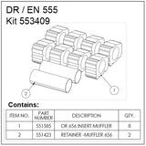 553409_rotron_kit  650 × 649px  Ametek Rotron DR/EN Regenerative Blower 555 Muffler Kit 553409