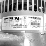 117417-04 Ametek Windjammer Brushless Blower 5.7" 120VAC 82 CFM 127 in.H2O Elec CL
