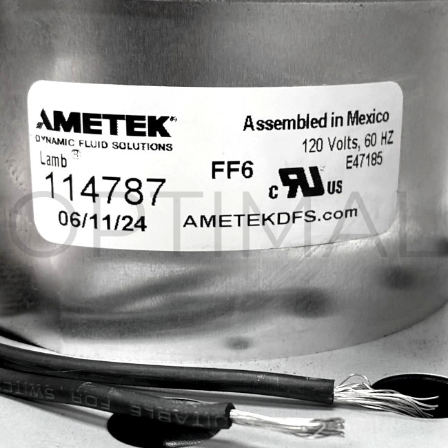 114787 Lamb Ametek Bison Electric Vacuum Motor 7.5