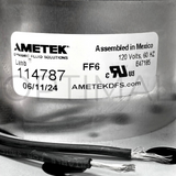 114787 Lamb Ametek Bison Electric Vacuum Motor 7.5" 120 VAC 3-Stage