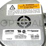116643-03 Ametek Windjammer Brushless Blower 5.7" 120VAC 130.51CFM 26.02 in.H2O Bypass Electrical closed loop_Optimal Distribution
