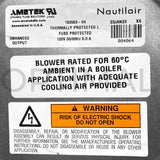 150563-04 Ametek Nautilair Brushless Blower 7.6" 120VAC 174.52CFM 21.40 in.H2O PWM Open Loop_Optimal Distribution