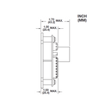 48133-51 Ametek DC Controller for Brushless Blower, 10 Amp, 11 to 52 VDC, Panel Mount; Diagram 1