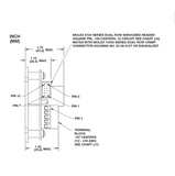 48134-51 Ametek DC Controller for Brushless Blower, 20 Amp, 11 to 28 VDC, Panel Mount; Diagram 1