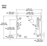 48140-51 Ametek DC Controller for Brushless Blower; 20 Amp, 11 to 52 VDC, Panel Mount, Diagram 1