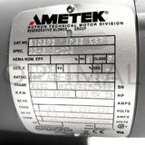 510498 Ametek Rotron Motor .33HP TEFC 115/230VAC 1PH