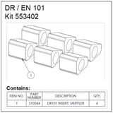 Ametek Rotron DR/EN Regenerative Blower 101 Muffler Kit 553402
