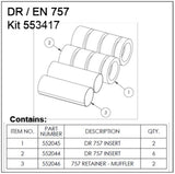 Ametek Rotron DR/EN Regenerative Blower 757 Muffler Kit 553417