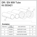Ametek Rotron DR/EN Regenerative Blower 909 Tube Muffler Kit 553421