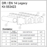 Ametek Rotron DR/EN Regenerative Blower 14 Legacy Muffler Kit 553423