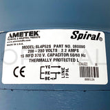 Ametek Rotron Spiral Dulpex SL4 Minispiral Blower SL4P52S 080090 .75 HP, ODP-CS, 220/208-230-1-50/60