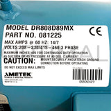 DR808D89MX 081225 ROTRON Regen Blower 230/460VAC 5.0 HP Three Phase